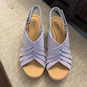 Clarks Women's Light bluish Purple Sandals